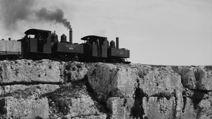 Oldtime125 - Various results of the war. Light railway crossing over ancient tombs.